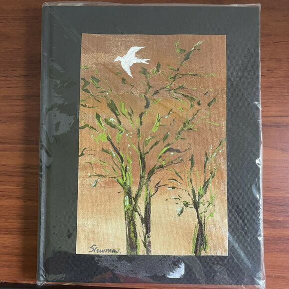 Rare Sketchbook/Guestbook with Original Hand Painted Artwork by Gudrun Newman